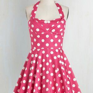 Modcloth Traveling Cupcake Truck Dress in Pink